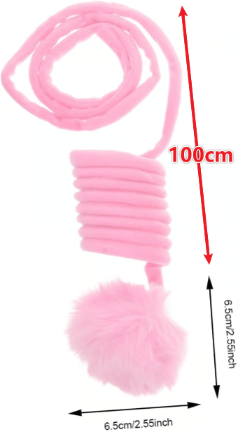 🐾 Hanging Cat Teaser Stick – Interactive Plush Toy & Scratcher for Happy, Active Indoor Cats!