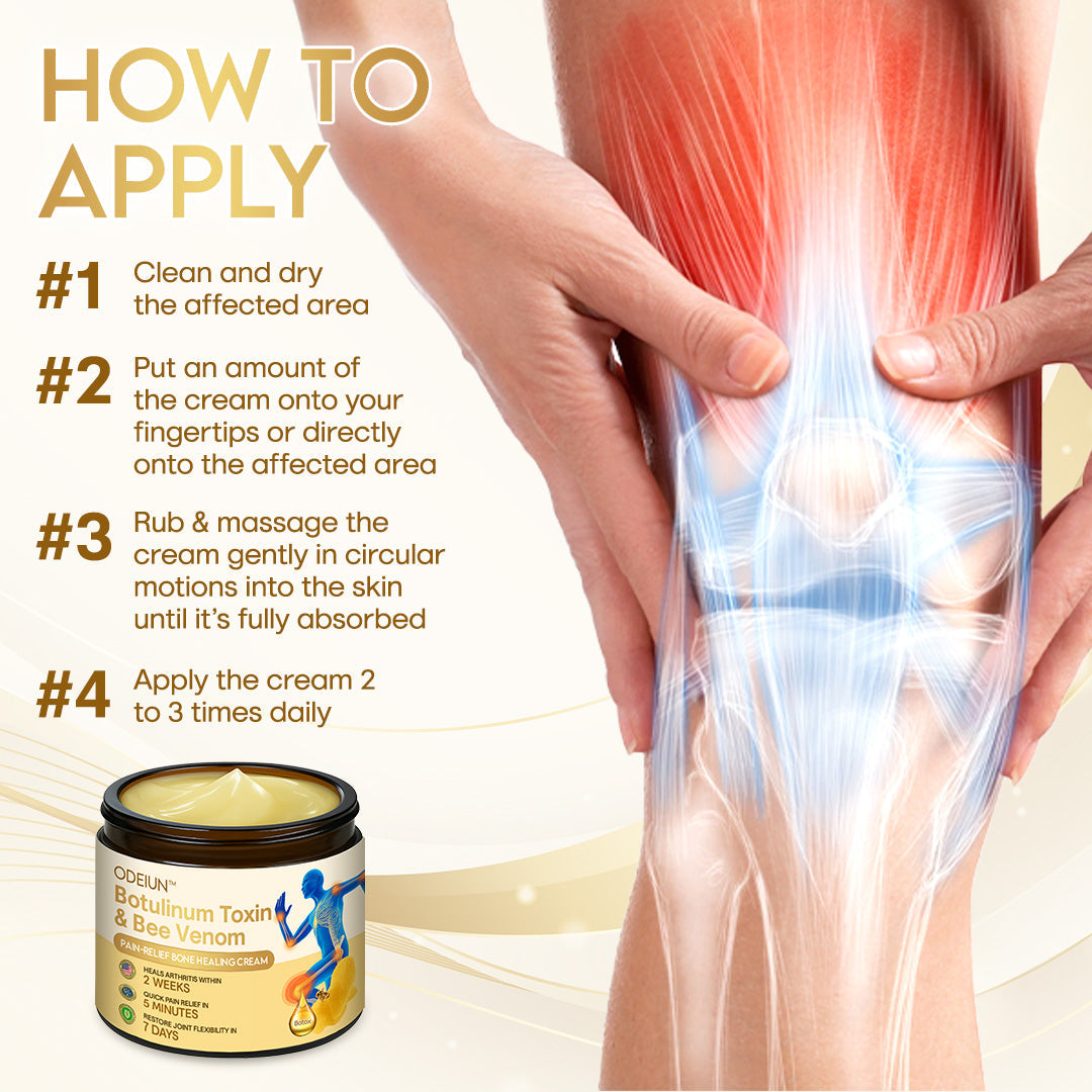 Odeiun™ Orthopedic Cream | AAOS-Inspired Pain Relief & Bone Support with Bee Venom + Botulinum