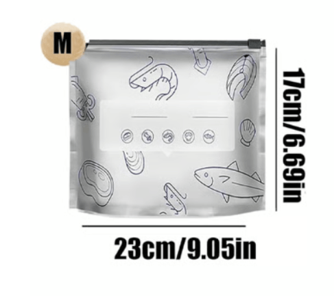 ✨ Reusable Aluminum Foil Sealable Food Storage Bags | Lock in Freshness, Prevent Leaks & Organize Your Kitchen ♻️🔒