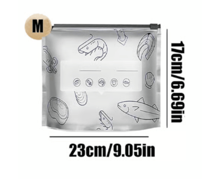 ✨ Reusable Aluminum Foil Sealable Food Storage Bags | Lock in Freshness, Prevent Leaks & Organize Your Kitchen ♻️🔒