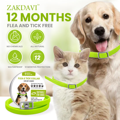 Zakdavi™ Anti-Flea and Tick Collar – 12 Months Flea and Tick Free