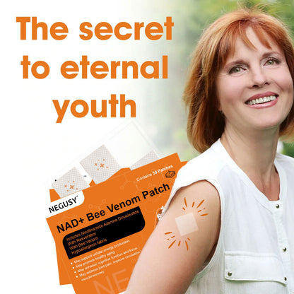 [7 Days to See Results] Negusy™ NAD+ Bee Venom Skin Patch – Ultimate Skin Rejuvenation & Energy Boost（Last Day Discount：70%）