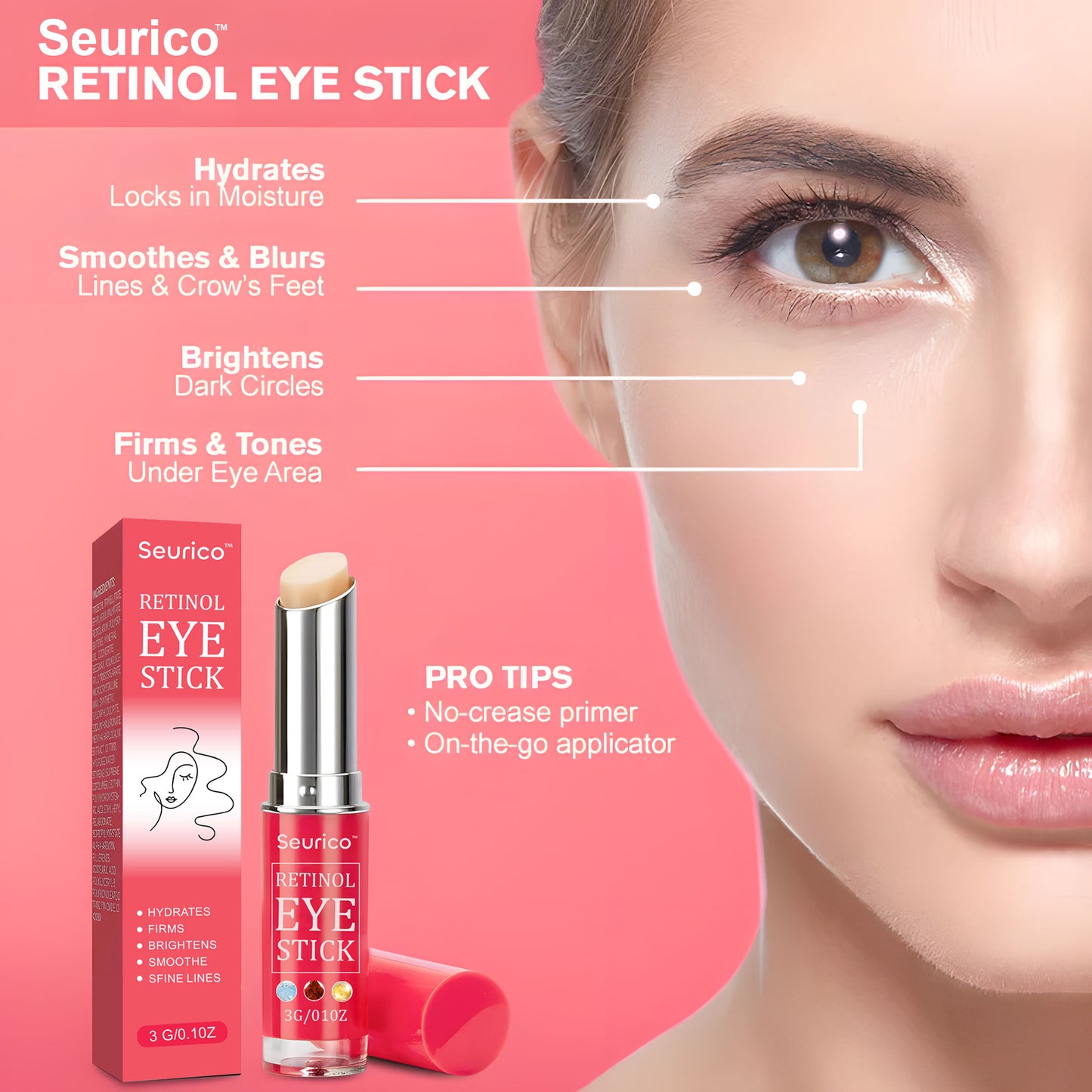 👁️ Seurico™ Retinol Eye Stick – Smooth Away Wrinkles, Puffiness & Dark Circles in Just Weeks!