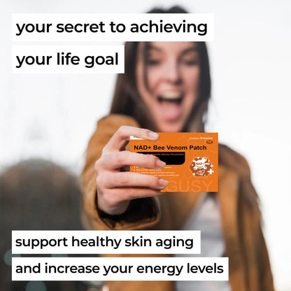 [7 Days to See Results] Negusy™ NAD+ Bee Venom Skin Patch – Ultimate Skin Rejuvenation & Energy Boost（Last Day Discount：70%）