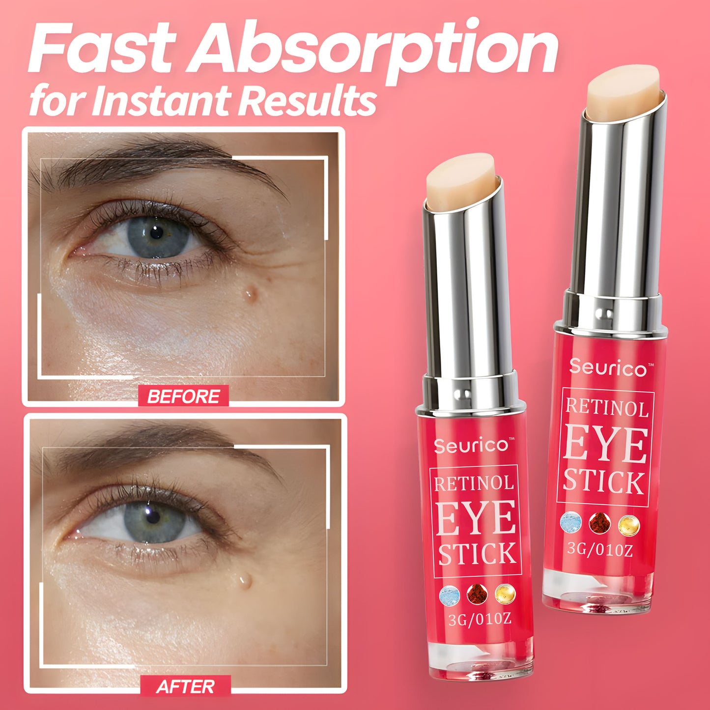 👁️ Seurico™ Retinol Eye Stick – Smooth Away Wrinkles, Puffiness & Dark Circles in Just Weeks!