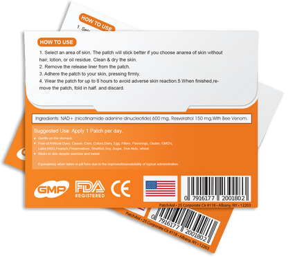 [7 Days to See Results] Negusy™ NAD+ Bee Venom Skin Patch – Ultimate Skin Rejuvenation & Energy Boost（Last Day Discount：70%）