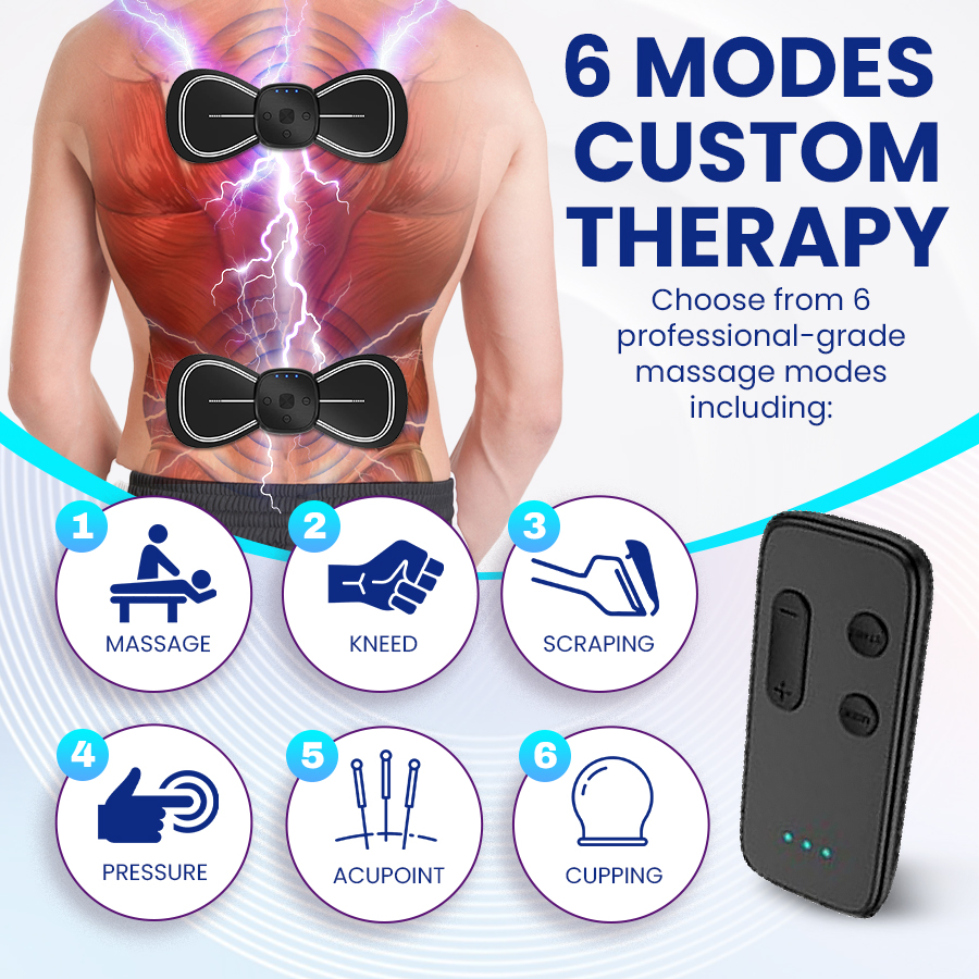 Wireless Portable Physiotherapy Massage Device - Full Body Pain Relief