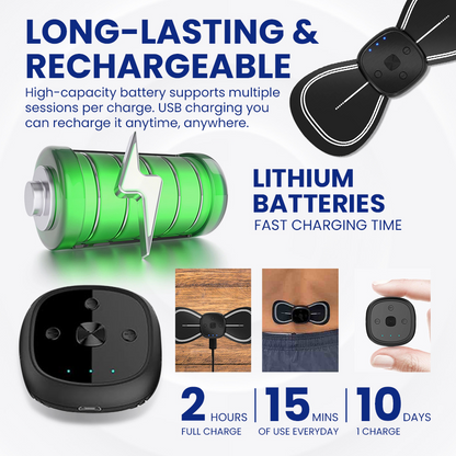 Wireless Portable Physiotherapy Massage Device - Full Body Pain Relief