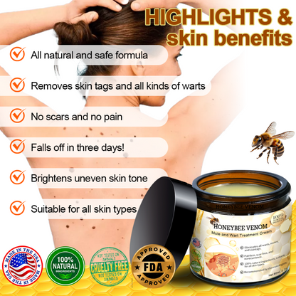 Honeybee Venom Mole and Wart Cream