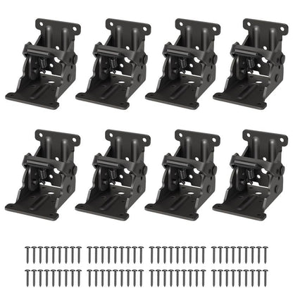 Heavy-Duty Foldable Support Brackets – 500 lbs Load, Auto-Locking Design for Tables, Beds & More