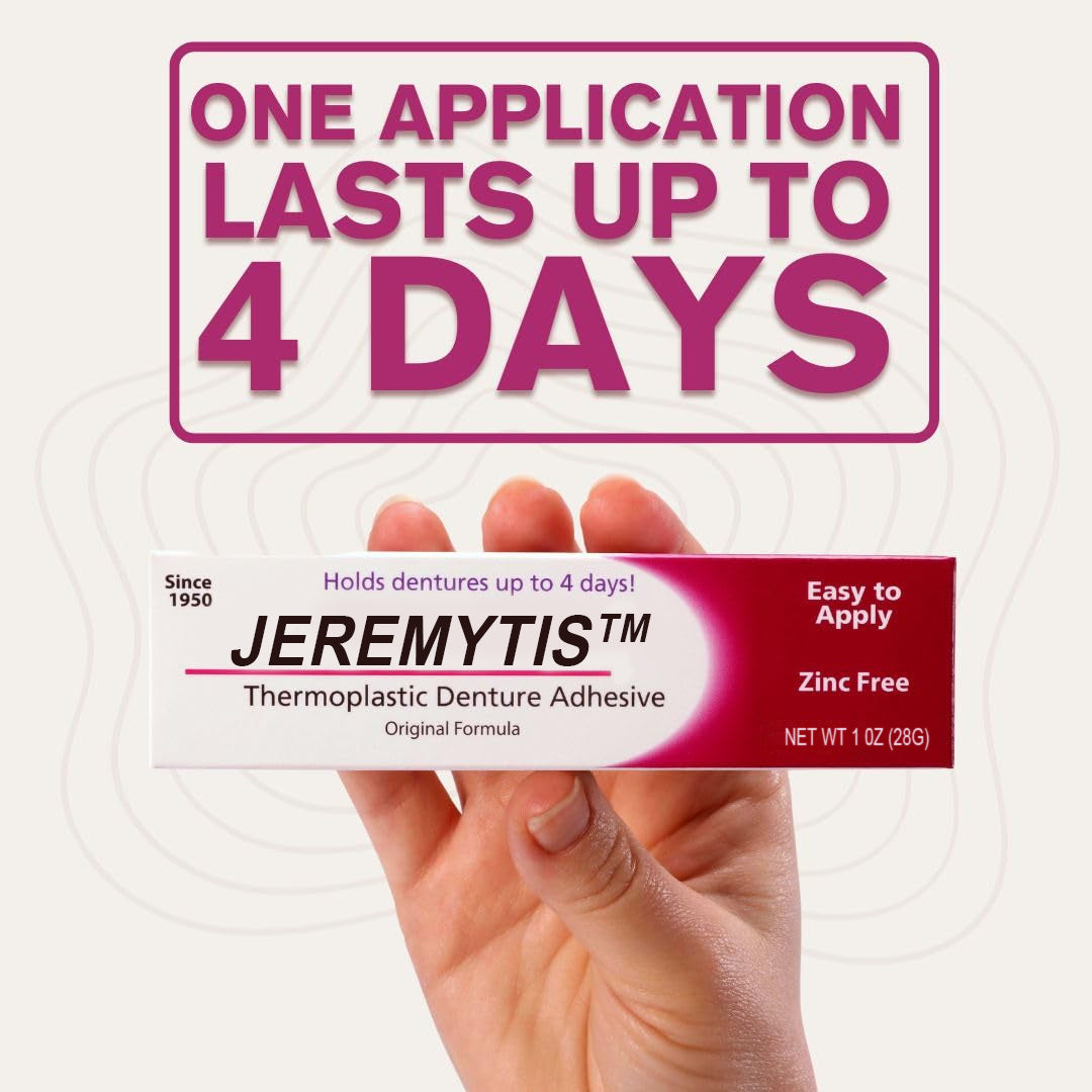 ⏰[Official Brand Store 24-Hours Promotion Buy 1 Get 2 Free] JEREMYTIS™ Thermoplastic Denture Adhesive
