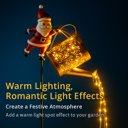 🎅 Santa's Magical Solar Watering Can Light ✨