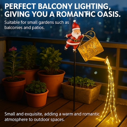 🎅 Santa's Magical Solar Watering Can Light ✨