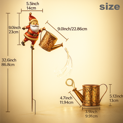 🎅 Santa's Magical Solar Watering Can Light ✨