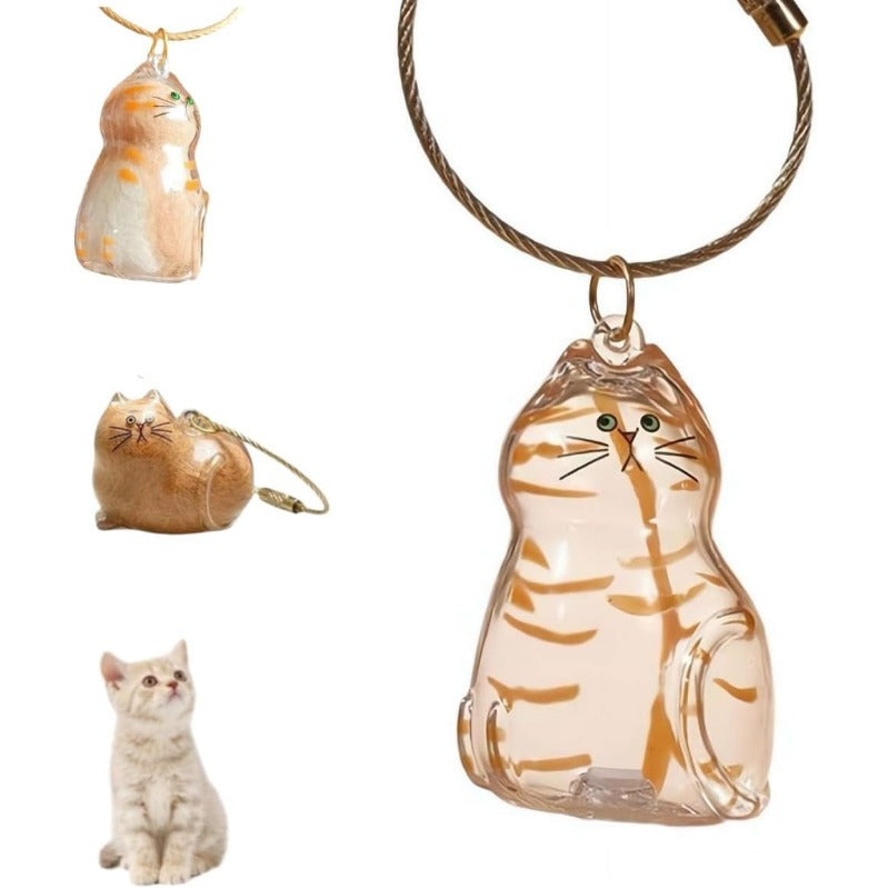 Zakdavi™ Cat Memorial Keychain Set (6 Mini Acrylic Keepsakes)