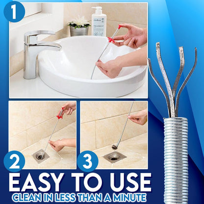 "Seurico™ Stainless Steel Drain Claw: Effectively cleans drains and removes clogs quickly 🛠️💧"