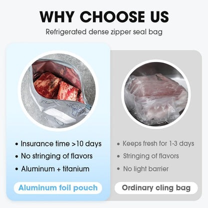 ✨ Reusable Aluminum Foil Sealable Food Storage Bags | Lock in Freshness, Prevent Leaks & Organize Your Kitchen ♻️🔒