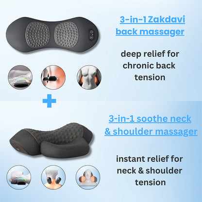 Zakdavi™ 3-in-1 back massager