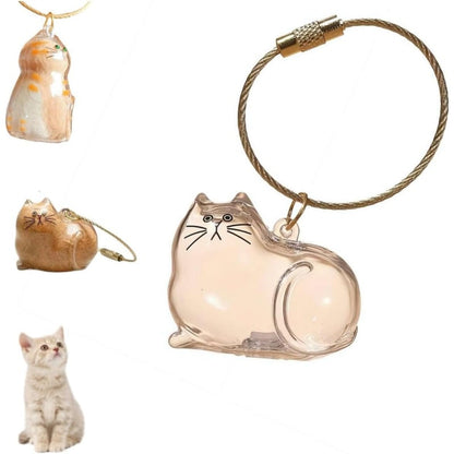 Zakdavi™ Cat Memorial Keychain Set (6 Mini Acrylic Keepsakes)