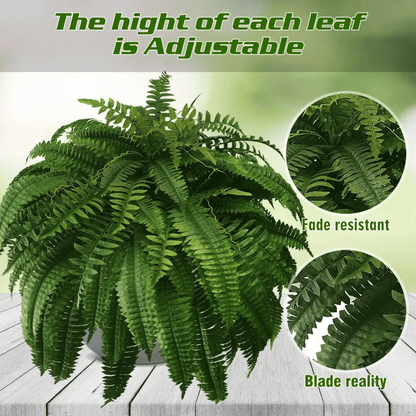 ❗❗❗Final Day! Massive 75% Discount on Sun-Defying, Hyper-Realistic Boston Ferns