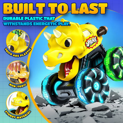 🚚 Press & Go Dino Truck Toy 🦖 | Motion-Activated Lights & Fun Sounds 🎁 Perfect Birthday Gift for Toddlers ✨