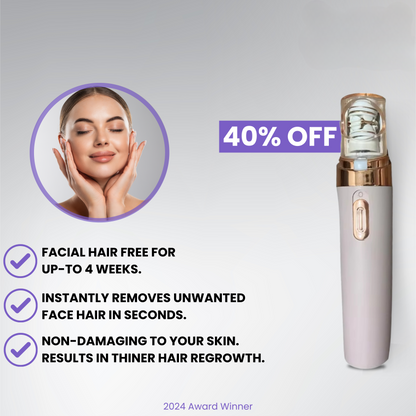 Facial Epilator for Easy, Pain-Free Removal of Fine Hair