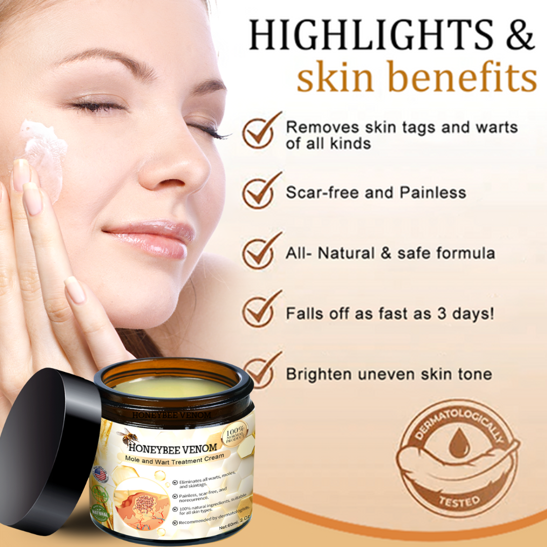 Honeybee Venom Mole and Wart Cream