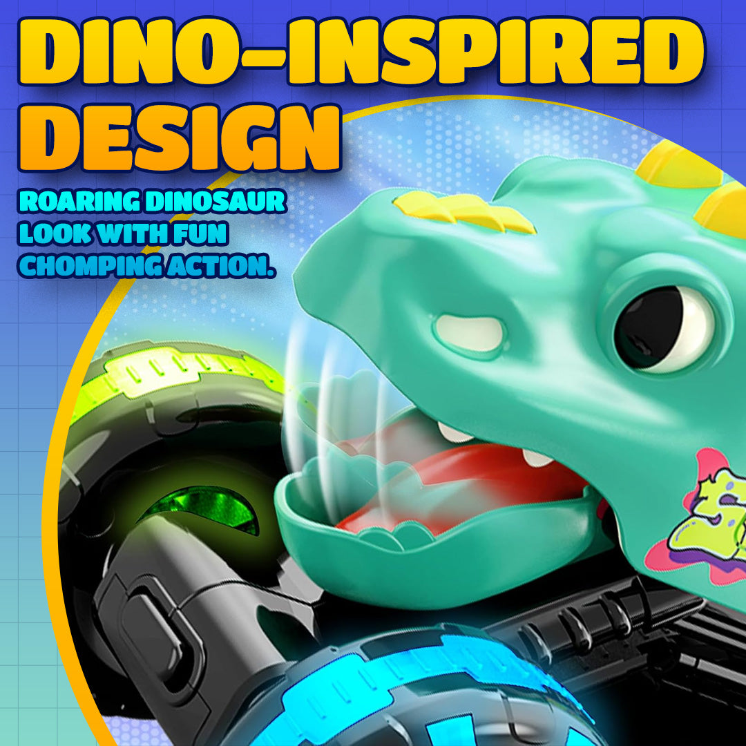 🚚 Press & Go Dino Truck Toy 🦖 | Motion-Activated Lights & Fun Sounds 🎁 Perfect Birthday Gift for Toddlers ✨