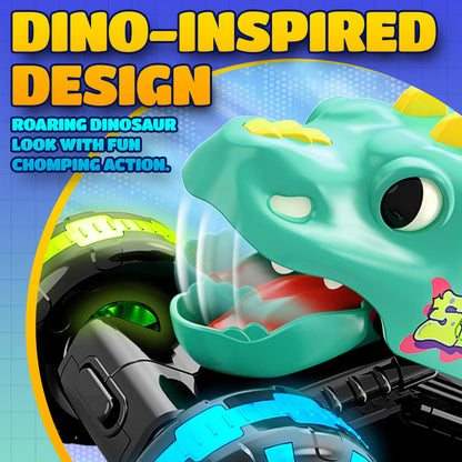 🚚 Press & Go Dino Truck Toy 🦖 | Motion-Activated Lights & Fun Sounds 🎁 Perfect Birthday Gift for Toddlers ✨