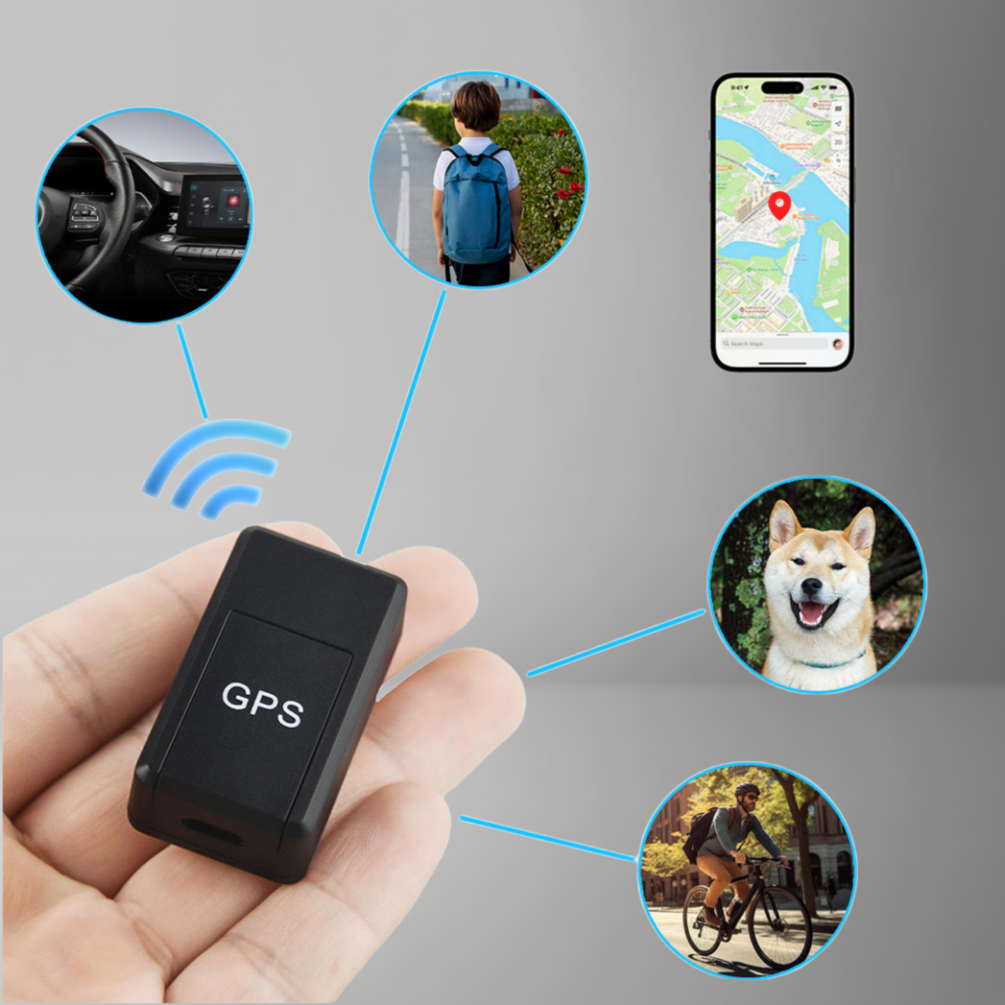 Mini Magnetic GPS Locator