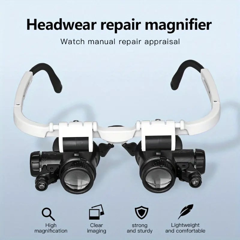 LED Glasses Magnifier 8x 15x 23x