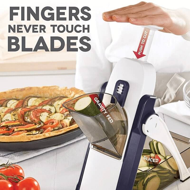 Five-in-one vegetable slicer, cut, slice, plan and chop, make it easy!