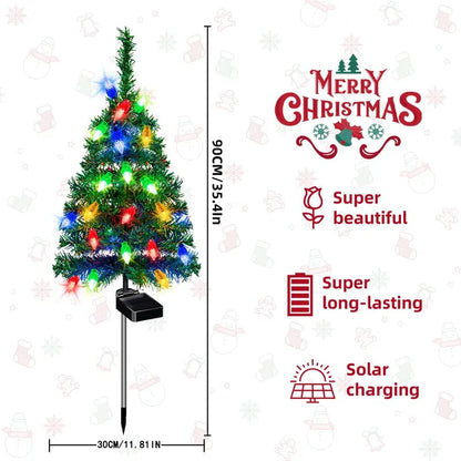 🎄 Christmas Flash Deal 🎁 | 4-in-1 Aurora Haven Solar-Powered Christmas Tree ✨ – Festive Glow, Energy-Saving, Waterproof & Easy Setup