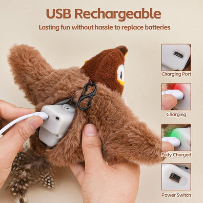 🔥Last Day 40% OFF - 🐾Interactive Chirping Bird Pet Toy
