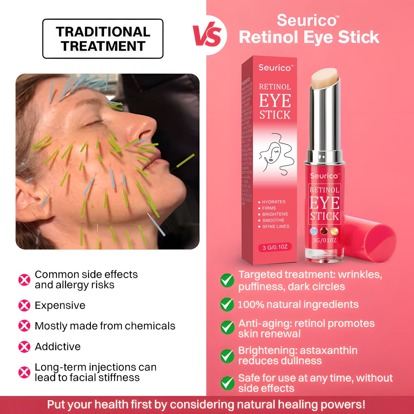 👁️ Seurico™ Retinol Eye Stick – Smooth Away Wrinkles, Puffiness & Dark Circles in Just Weeks!