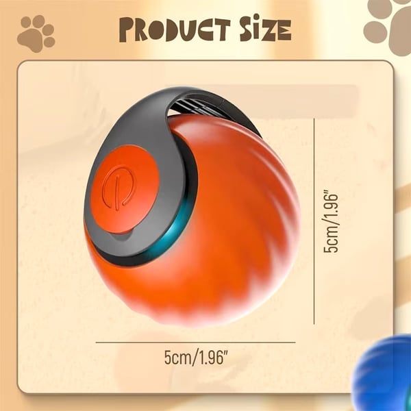🐱Interactive Electric Roller Ball with Teasing Tail - Smart Cat Toy 🎉