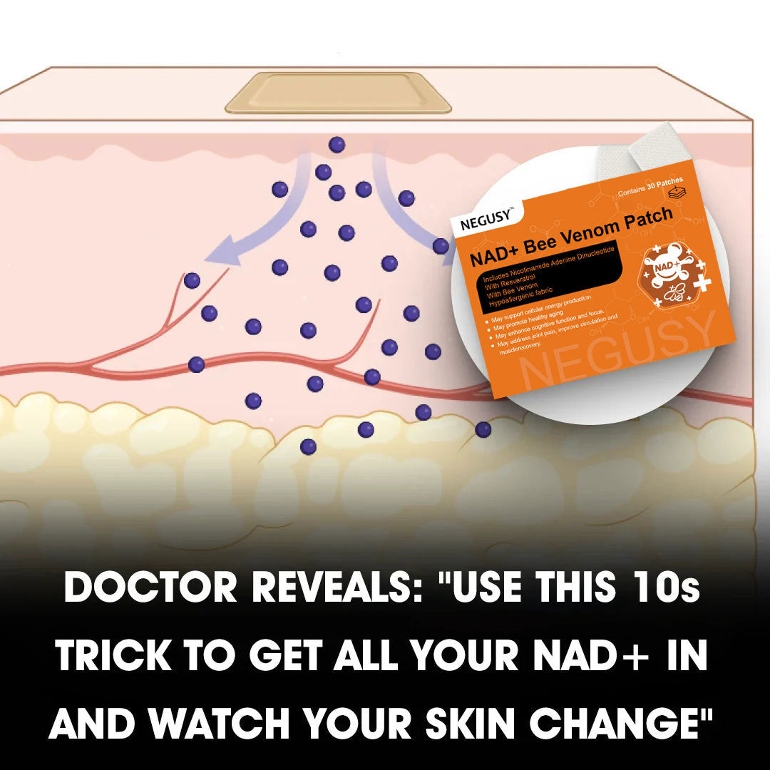 [7 Days to See Results] Negusy™ NAD+ Bee Venom Skin Patch – Ultimate Skin Rejuvenation & Energy Boost（Last Day Discount：70%）