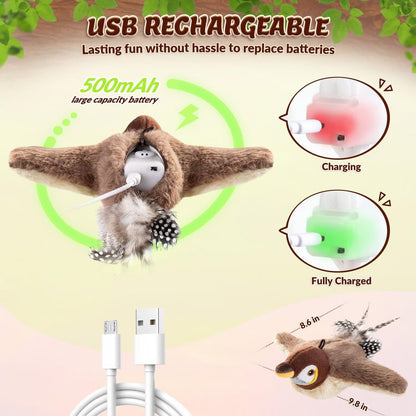 🔥Last Day 40% OFF - 🐾Interactive Chirping Bird Pet Toy