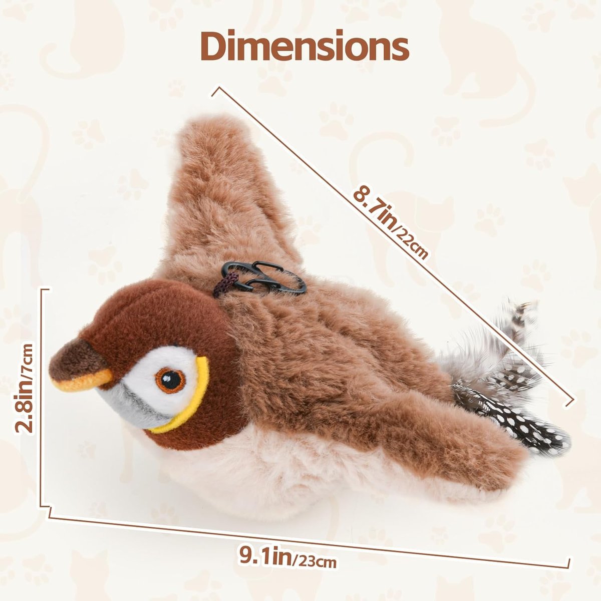 🔥Last Day 40% OFF - 🐾Interactive Chirping Bird Pet Toy