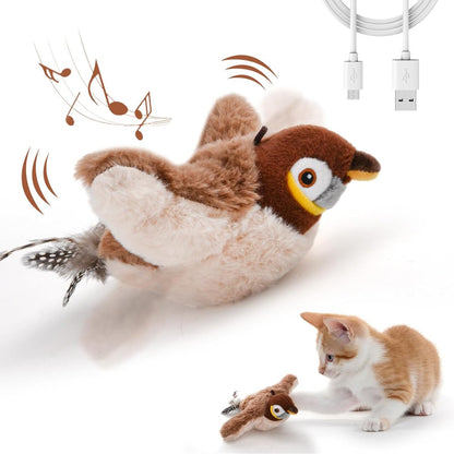 🔥Last Day 40% OFF - 🐾Interactive Chirping Bird Pet Toy