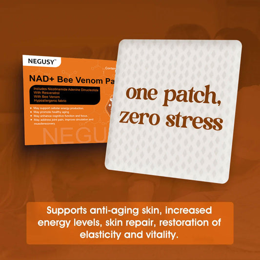 [7 Days to See Results] Negusy™ NAD+ Bee Venom Skin Patch – Ultimate Skin Rejuvenation & Energy Boost（Last Day Discount：70%）