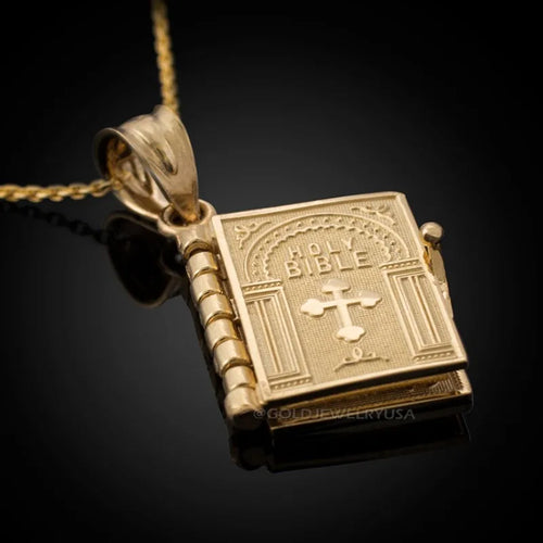 Holy Bible Pendant Necklace