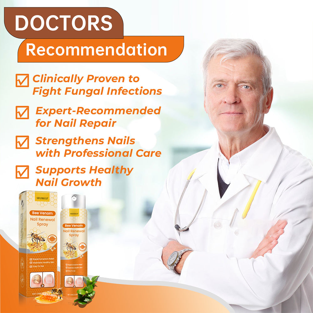 Seurico™ Nail Renewal Spray – AAD-Certified Formula with Healing Bee Venom