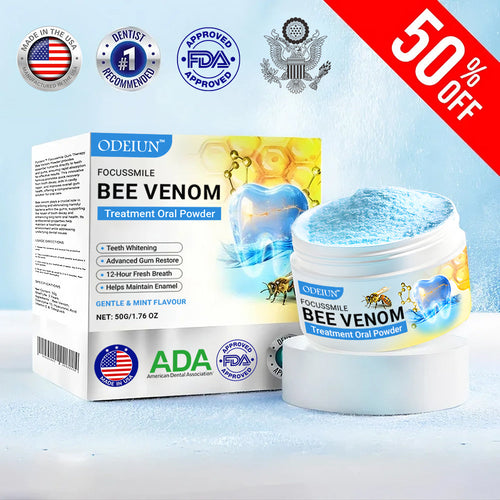 Odeiun™ Bee Venom Gum Repair Powder 🐝 (ADA Approved) 🎁 Flash Sale – Restore Teeth & Gums Now!