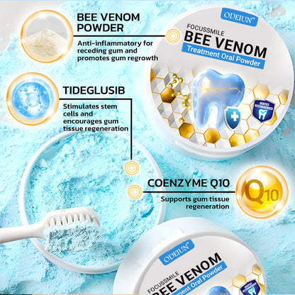 Odeiun™ Bee Venom Gum Repair Powder 🐝 (ADA Approved) 🎁 Flash Sale – Restore Teeth & Gums Now!