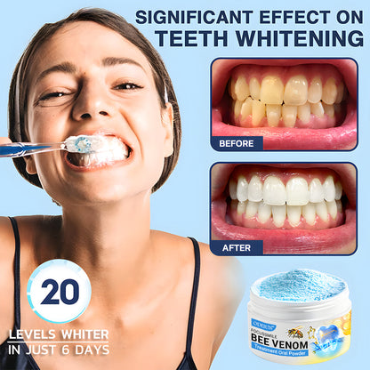 Odeiun™ Bee Venom Gum Repair Powder 🐝 (ADA Approved) 🎁 Flash Sale – Restore Teeth & Gums Now!