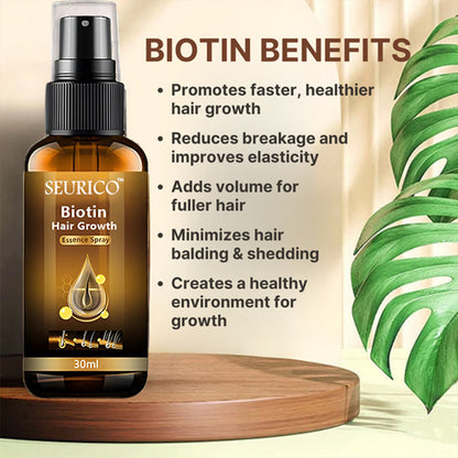 Seurico™ Biotin Hair Growth Essence Spray 🌱 – Nourish, Strengthen & Revitalize Thinning Hair for Fuller, Healthier Locks