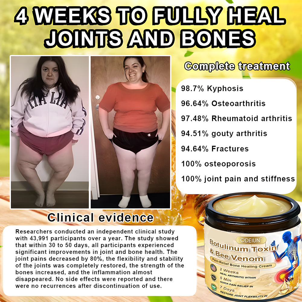 🎁Flash Sale - Odeiun™ Botulinum Toxin & Bee Venom Pain-Relief Bone Healing Cream