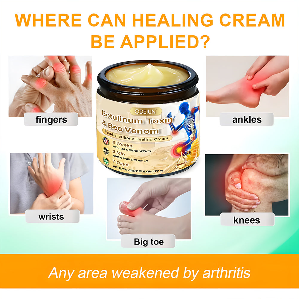 🎁Flash Sale - Odeiun™ Botulinum Toxin & Bee Venom Pain-Relief Bone Healing Cream