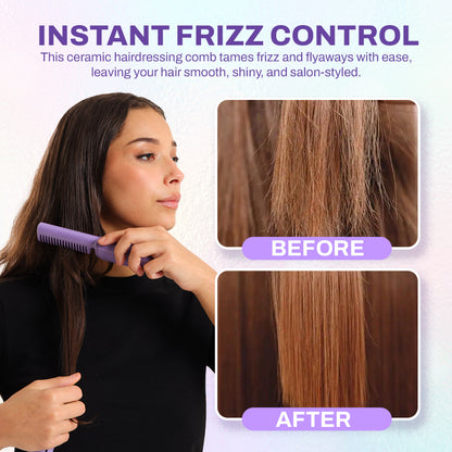 Ceramic Hairdressing Comb – Effortless Frizz-Free Style in Seconds